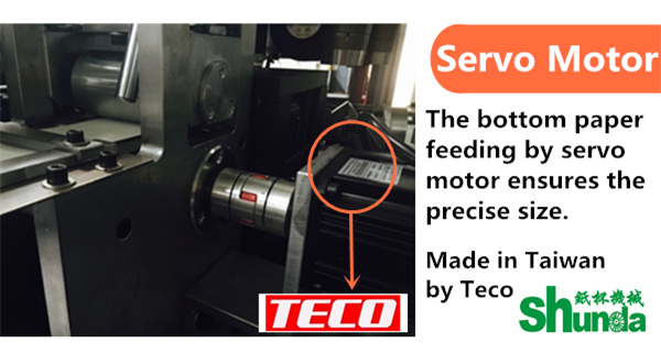 Otomatik Yağlama ile Kahve Kağıt Kupası Üretim Makinesi Mitsubishi PLC