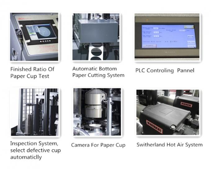 Otomatik Tek Cam Kağıt Bardak Yapma Makinesi, Ultrasonik Çift Pe Kağıt Bardak Makinesi