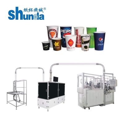 Kalite 2-32 OZ Kağıt İçecek Bardağı / kapları için Otomatik Kağıt Bardak Yapma Makinesi fabrika