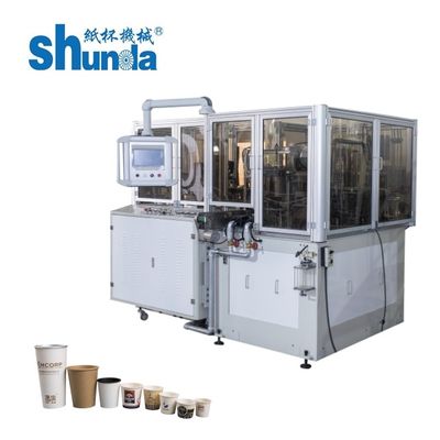 Kalite Otomatik Tek Kağıt Kupası Makinesi yapma Ultrasonik ve Sıcak Hava Çift PE Kağıt Kupası Makinesi fabrika