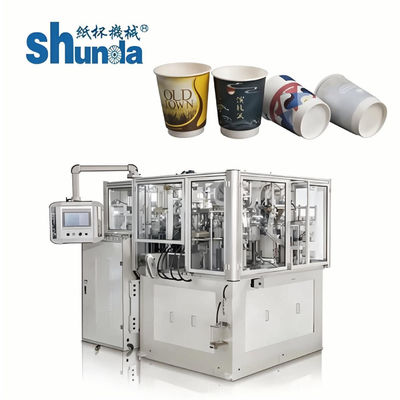 Kalite Emniyetli Meyve Suyu / Kahve / Dondurma Kağıt Kupası Üretim Makinesi 135-450GRAM fabrika