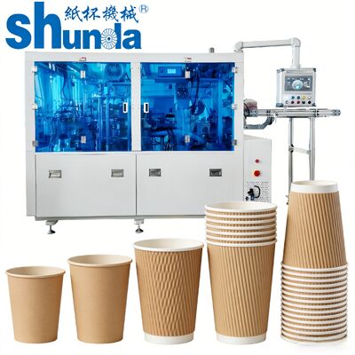 High Efficiency Automatic Cup Making Machine PLC Control Hot Air System