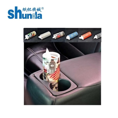 Ultrasonik ve Sıcak Hava Sistemi ile Otomatik Kağıt Boru Makinesi Doku Kutusu Tutucu Yuvarlak Düz Tip Bardak İmalatı için