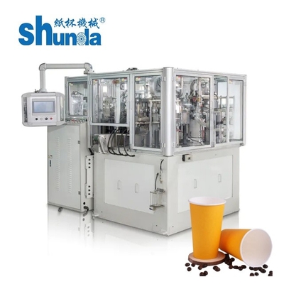 Ultrasonik Dondurma / Su Kağıt Bardak Şekillendirme Makinesi 4oz - 16oz tek kullanımlık bardak yapmak için kağıt bardak makinesi