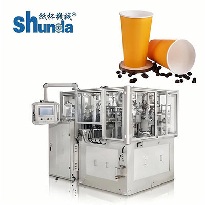 Yüksek Hızlı Kağıt Kupası Makinesi, dondurma, çay, kahve için Shunda yüksek hızlı kağıt bardak makinesi